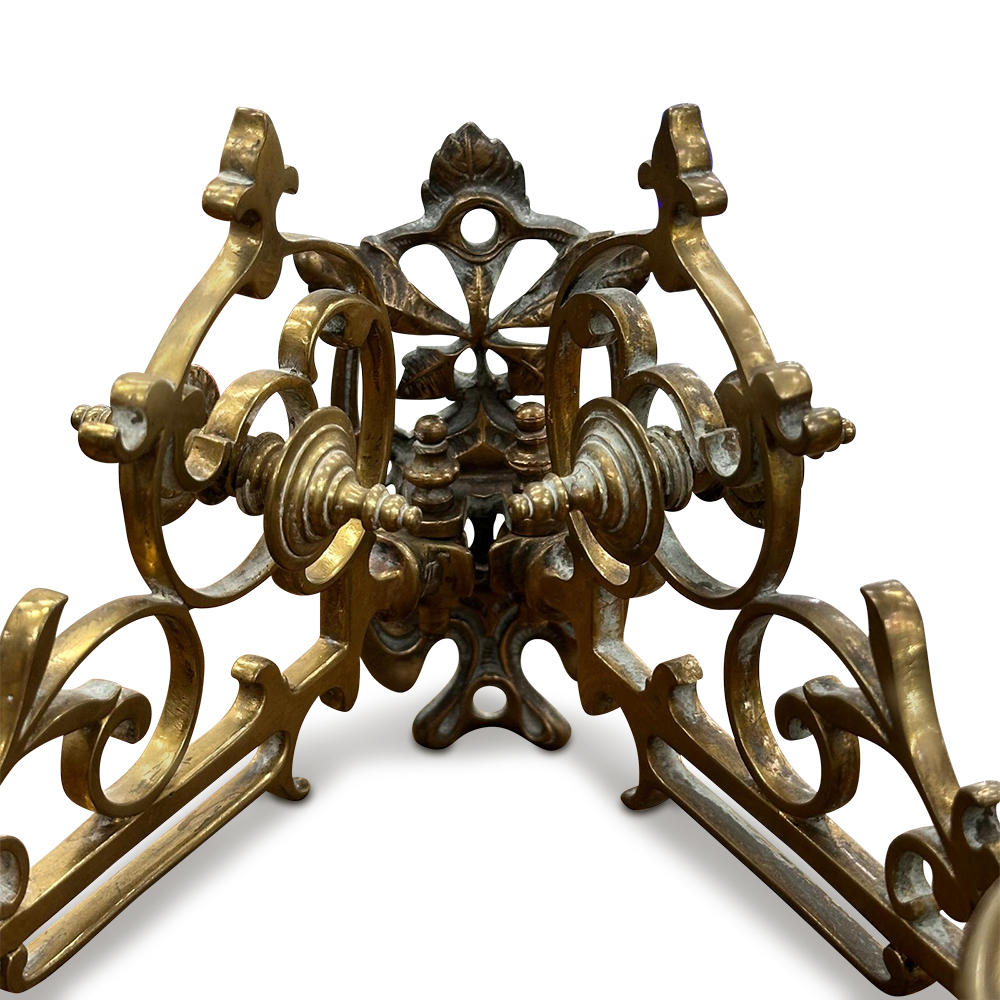 Pr brass double sconces c.1880