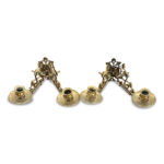 Pr brass double sconces c.1880