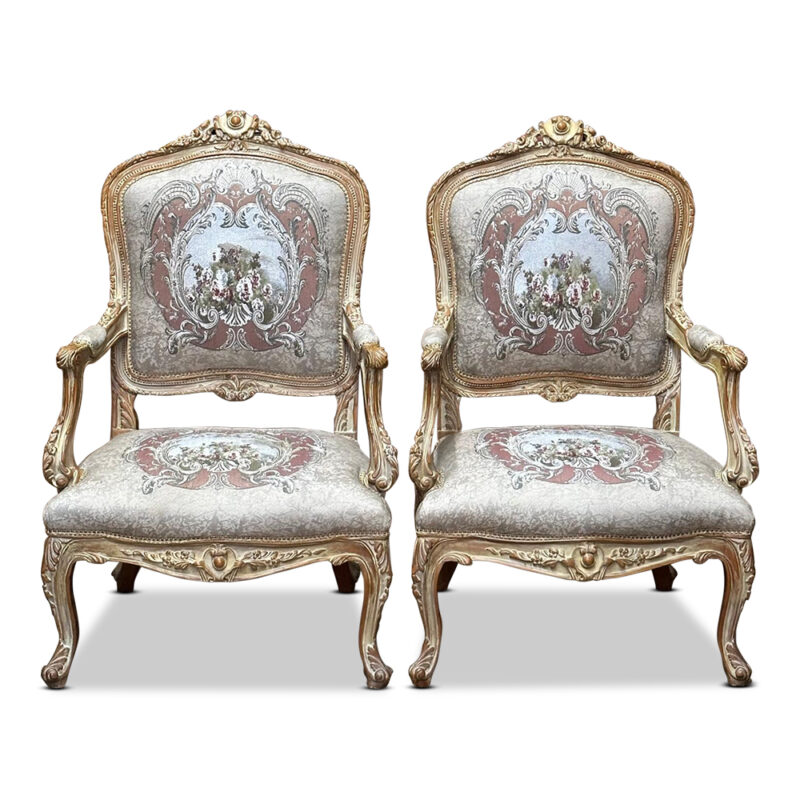 Pr quality French reproduction arm chairs