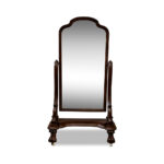 Victorian cheval mirror side