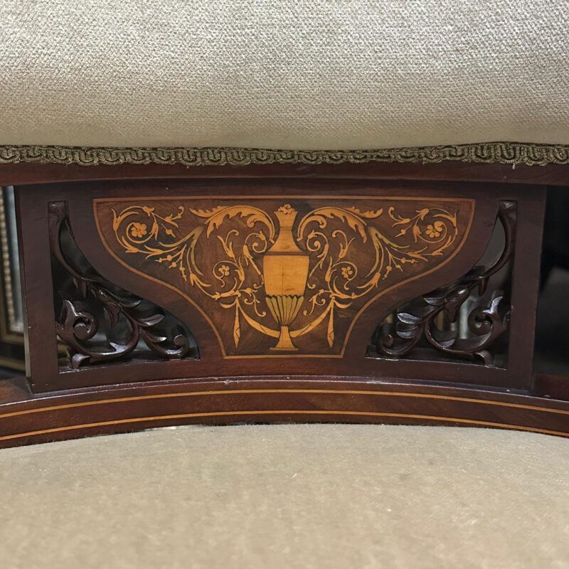 Walnut sheraton style tub chair