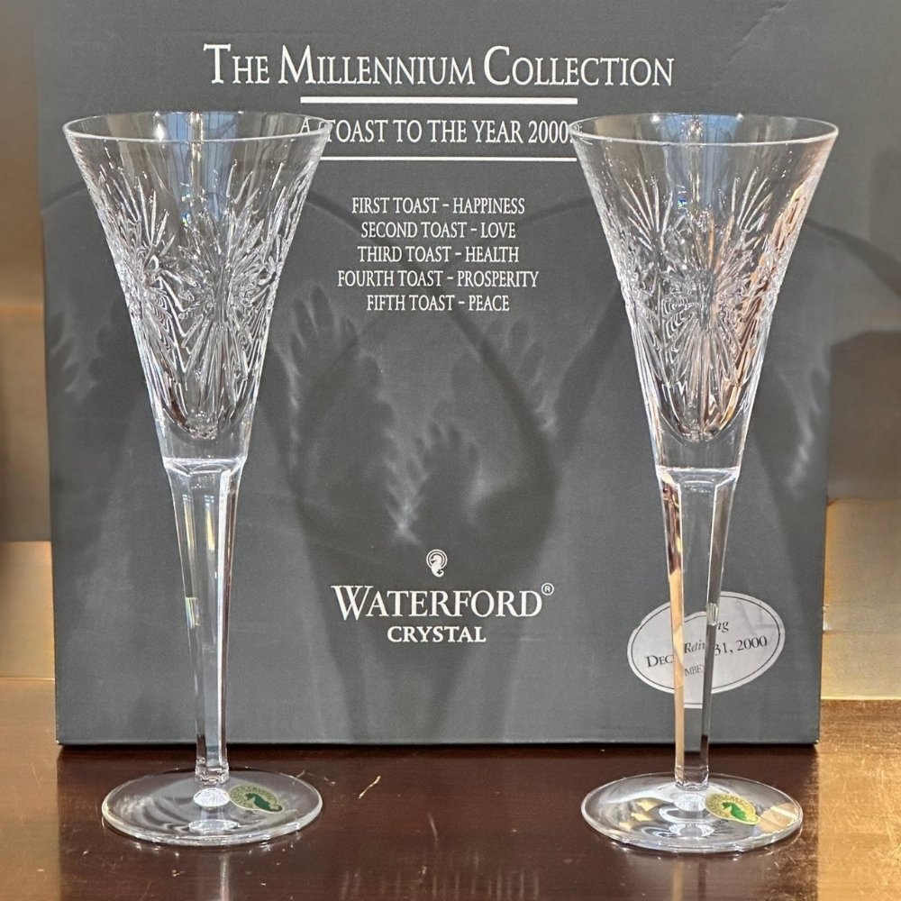 Pr Waterford crystal celebration champagne flutes