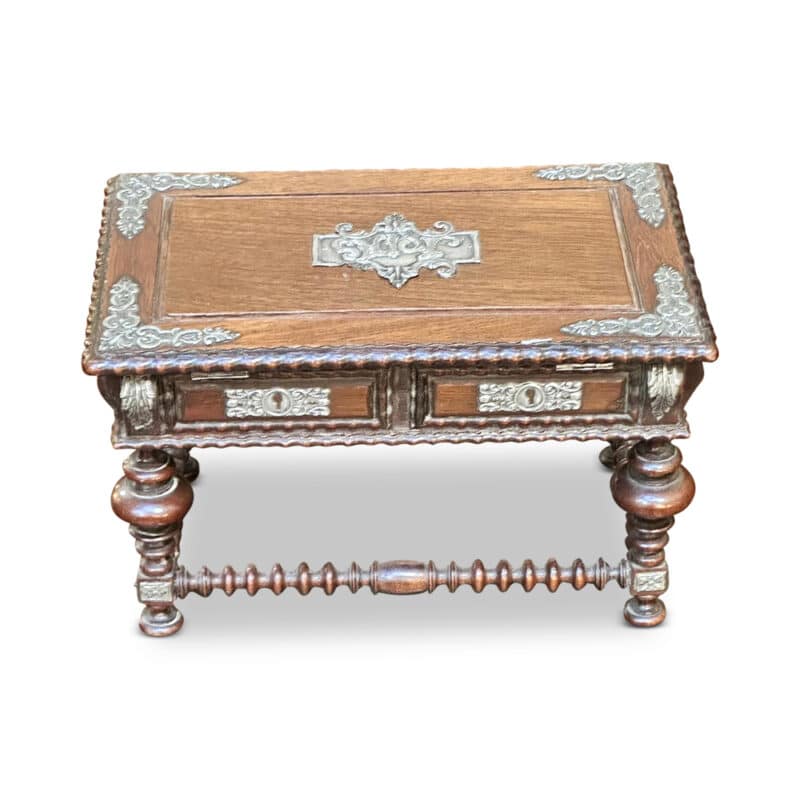 Euro jewellery box with silver mounts c.1880
