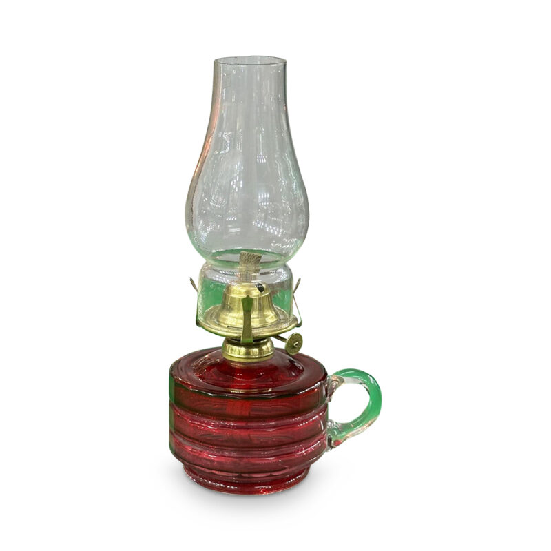 19th century ruby finger lamp c.1890