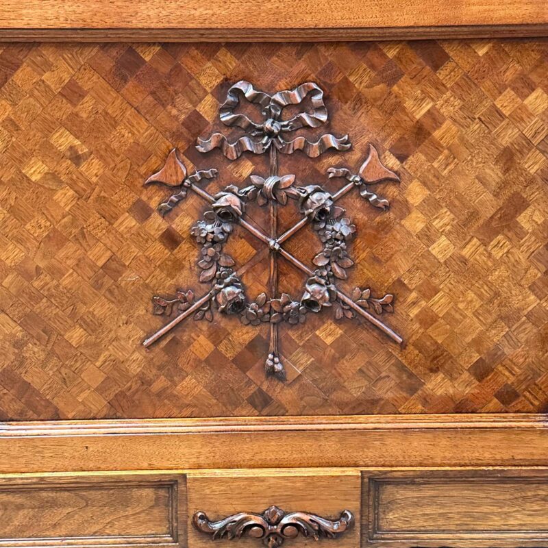 French parquetry display cabinet c.1890