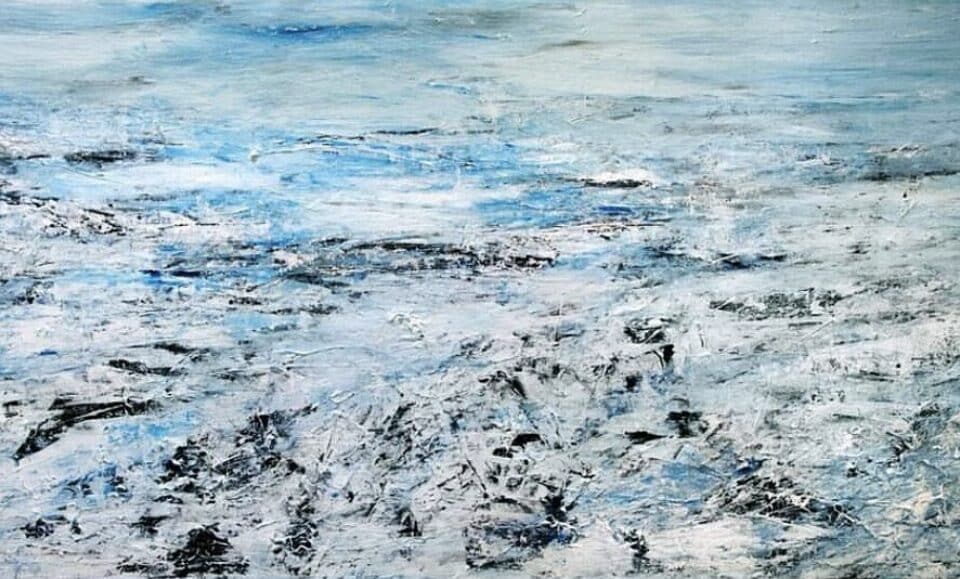Glacier painting by Lisa Della Rosa