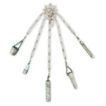 Victorian silver plated 5 branch chatelaine c.1880