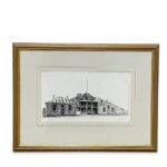 Architectural etching Piper St Kyneton by J Watson