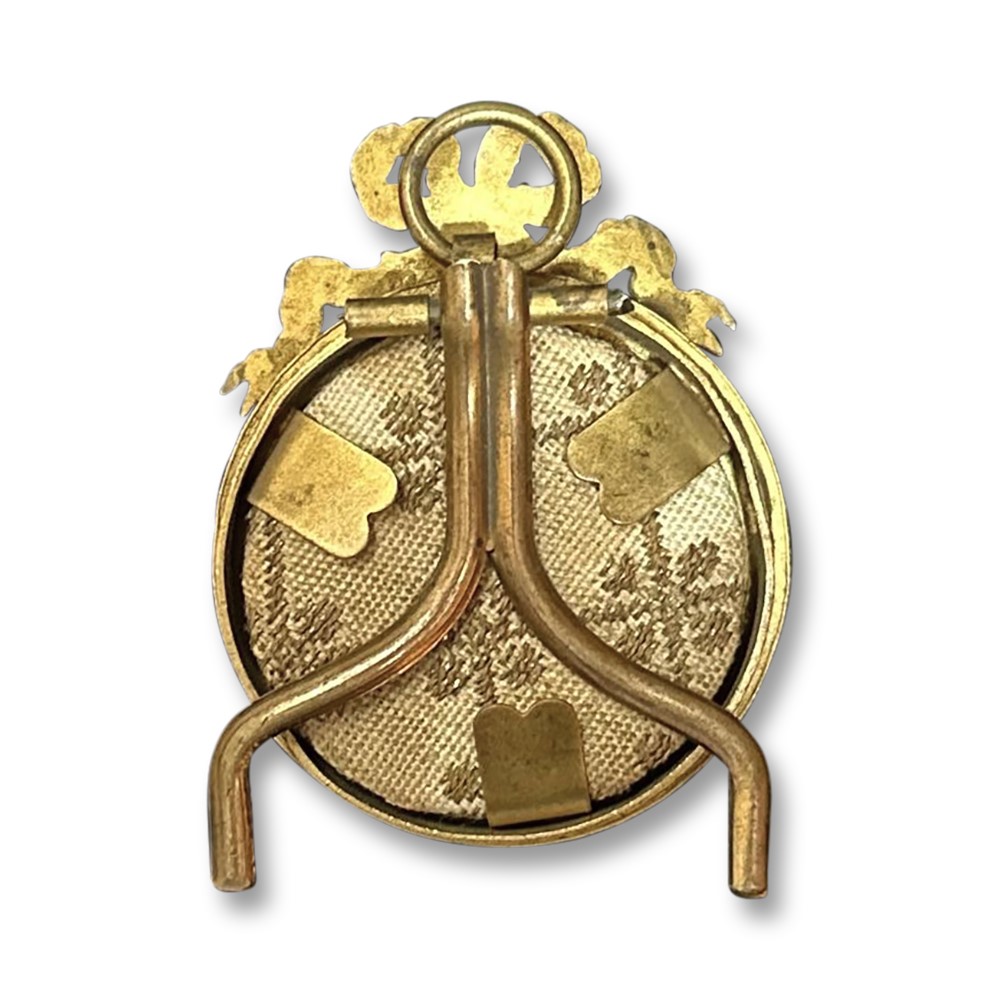 18th century ivory miniature of a noble gent in round ormolu frame c.1780