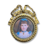 Early 20th century round ormolu frame c.1920