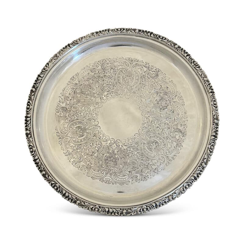 Hardy Brothers reproduction Old Sheffield Plate tray c.1930