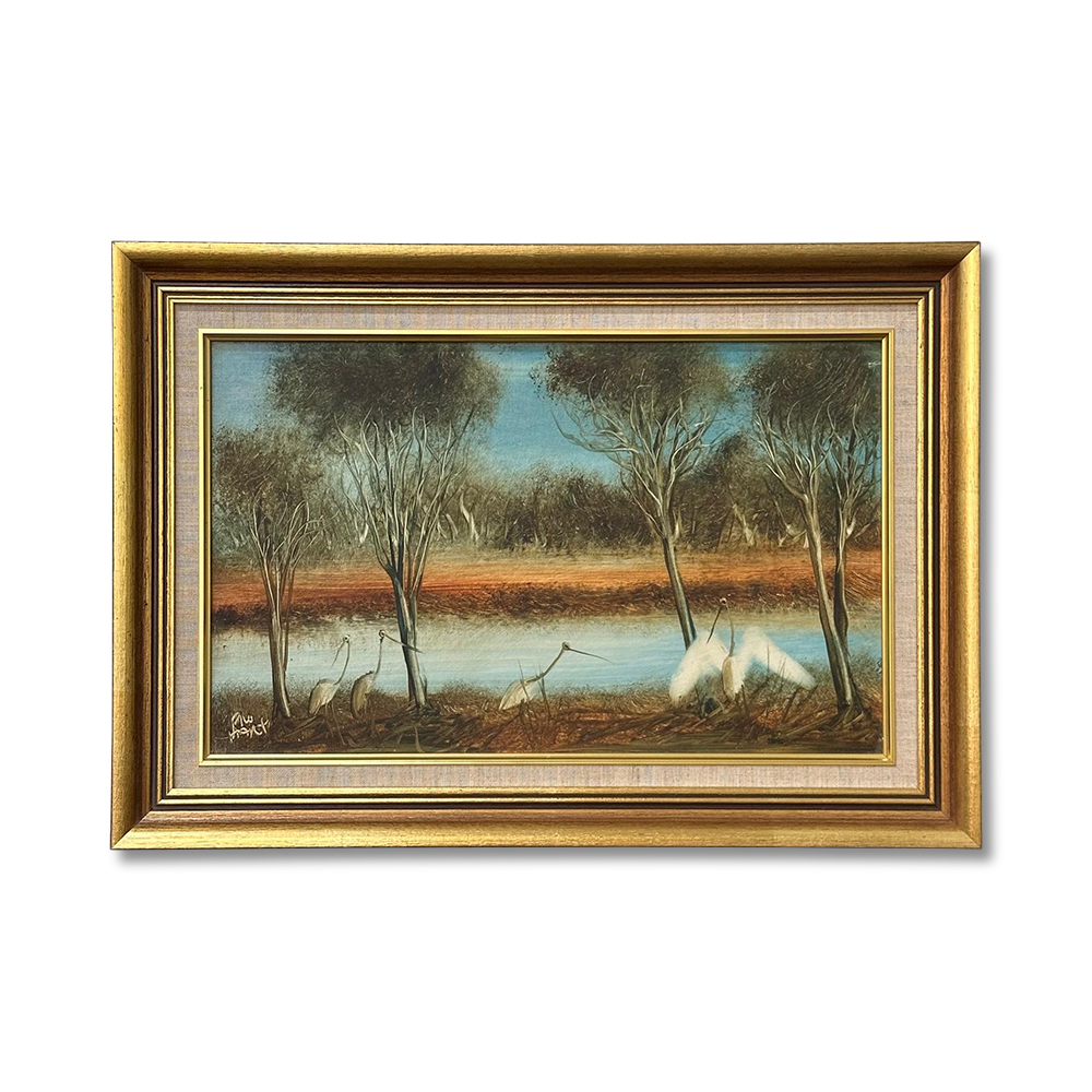 Pro Hart (1928-2006) Water Birds