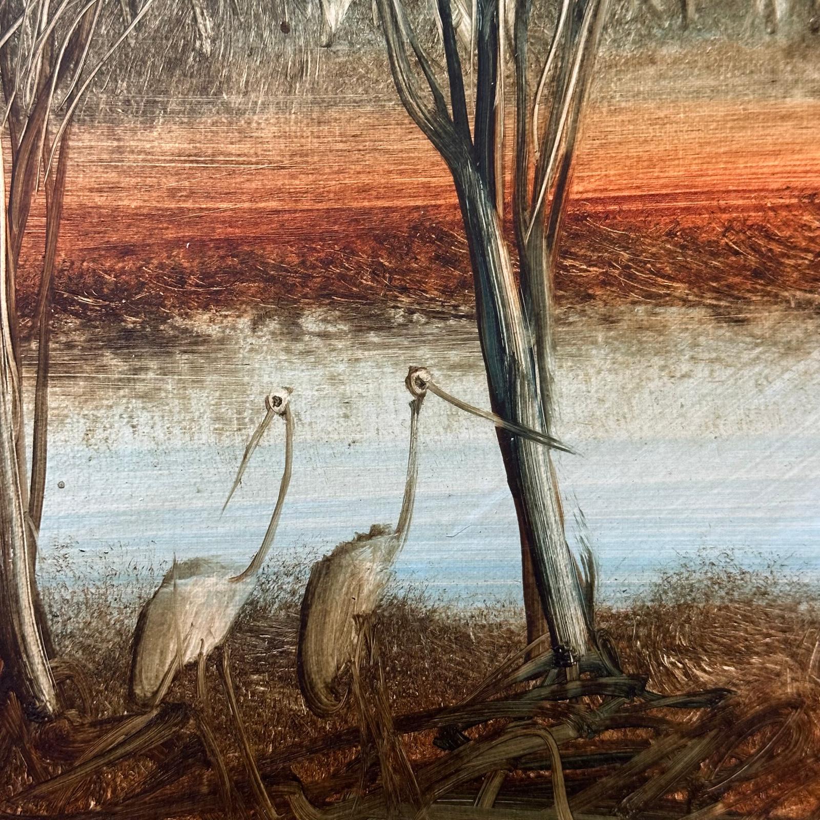 Pro Hart (1928-2006) Water Birds