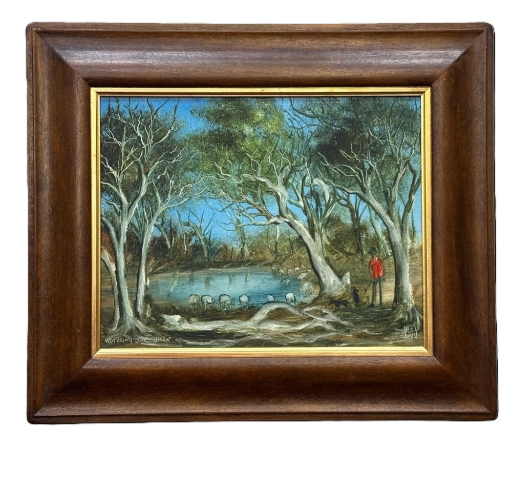 Pro Hart Watering the Sheep