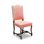 Set 8 French baroque style upholstered dining chairs c.1890