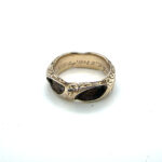 19th century 9ct engraved mourning ring c.1848