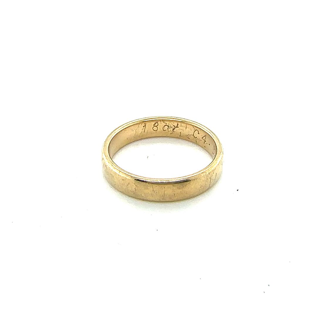 Antique 18ct gold wedding band