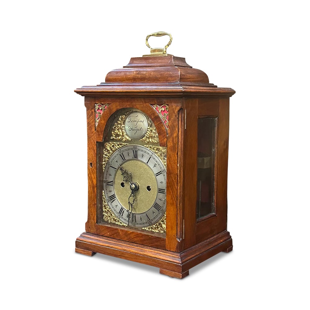 19th century English walnut 8 day bracket clock c.1870