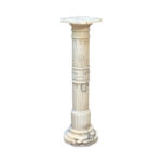 19th century Italian turned marble pedestal