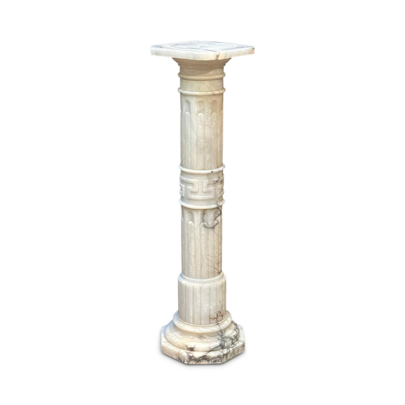 19th century Italian turned marble pedestal