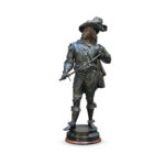 19th century bronzed cavalier figure of Don Juan c.1880