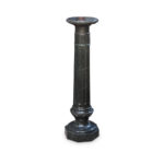 19th century turned green marble pedestal c.1870