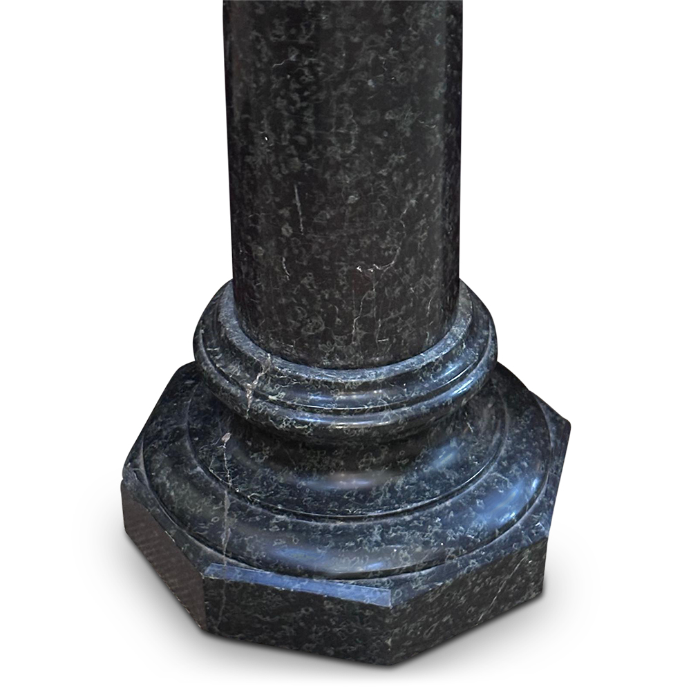 19th century verte marble pedestal c.1870