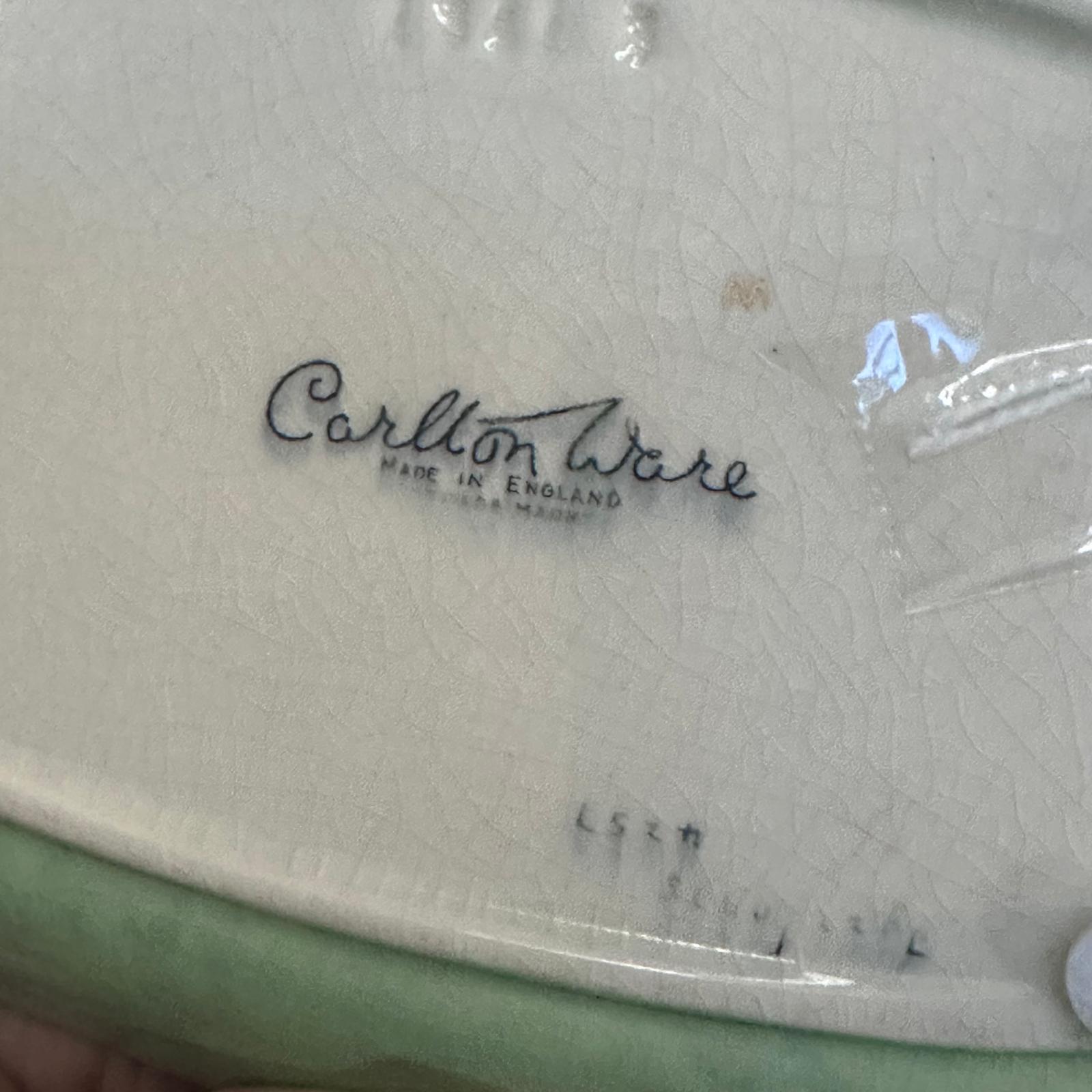 Carlton ware Rabbits at dusk green dish c.1930