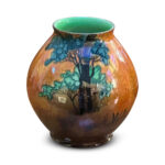 Carlton ware Rabbits at dusk round vase c.1930