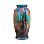 Carlton ware Rabbits at dusk tall vase c.1930