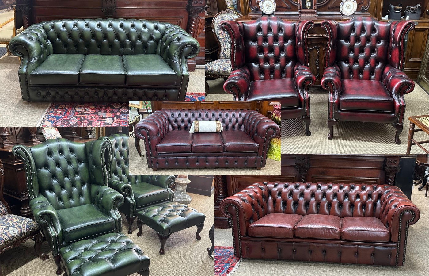 Chesterfields lounges sofas wingbacks for sale