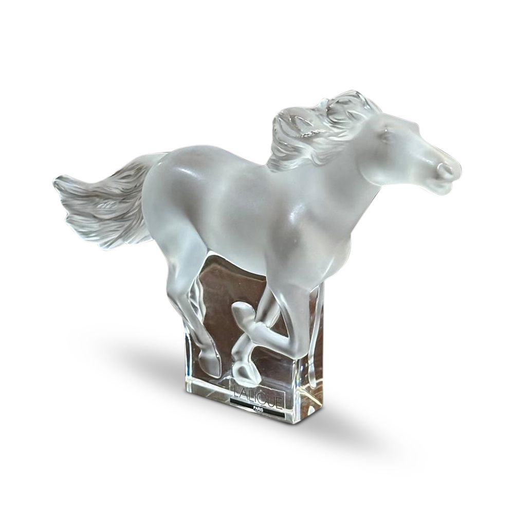 Lalique Kazak galloping horse c.2000