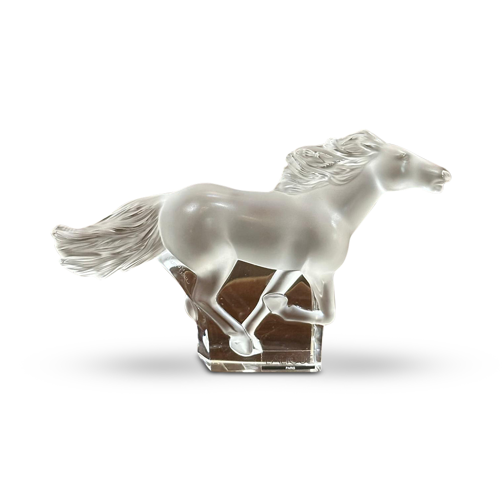 Lalique Kazak galloping horse c.2000