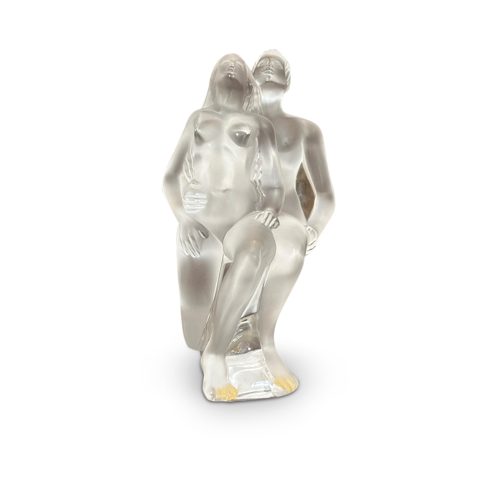 Lalique dancing couple figure c.2000