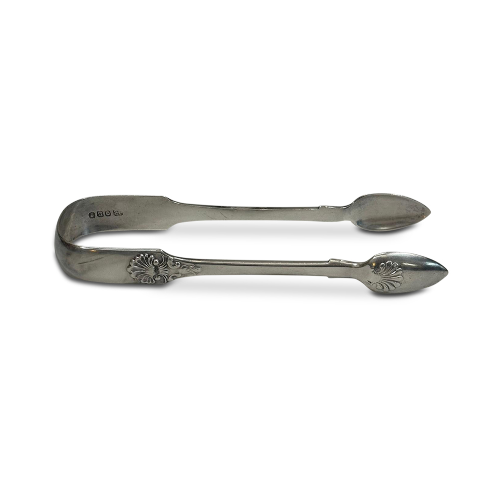 Sterling silver sugar tongs London 1880