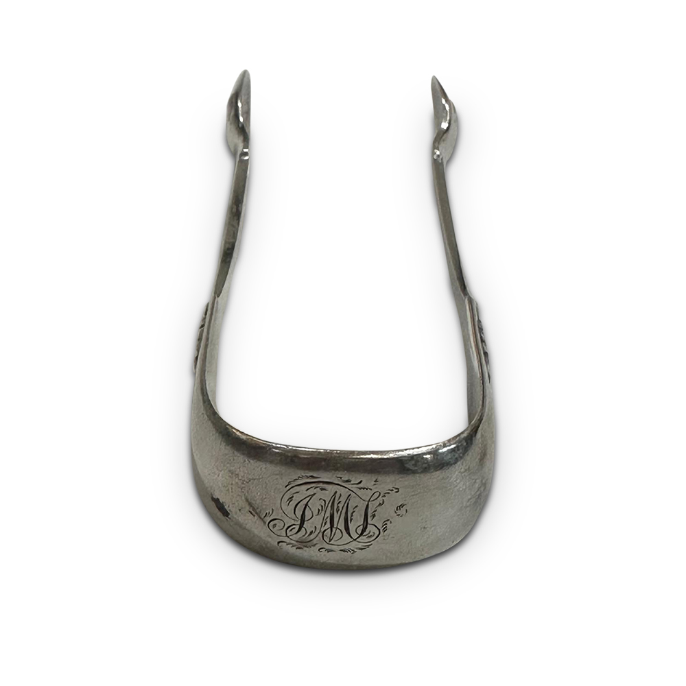 Sterling silver sugar tongs London 1880