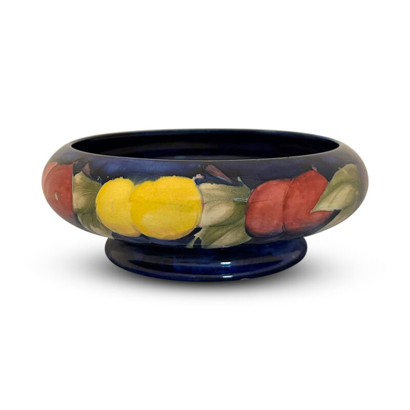 William Moorcroft bowl AF in Wisteria Plum pattern c.1940