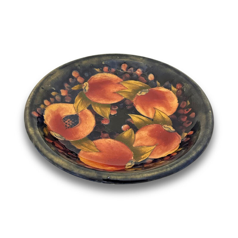 William Moorcroft pomegranate pattern round shallow bowl c.1930