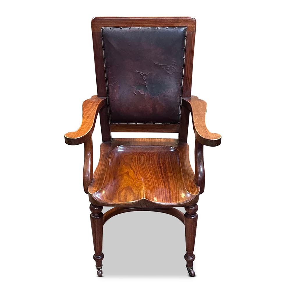 Australian blackwood carved office chair c.1880