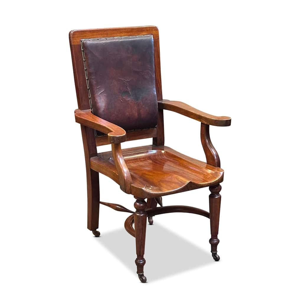 Australian blackwood carved office chair c.1880