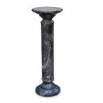 Contemporary green marble pedestal