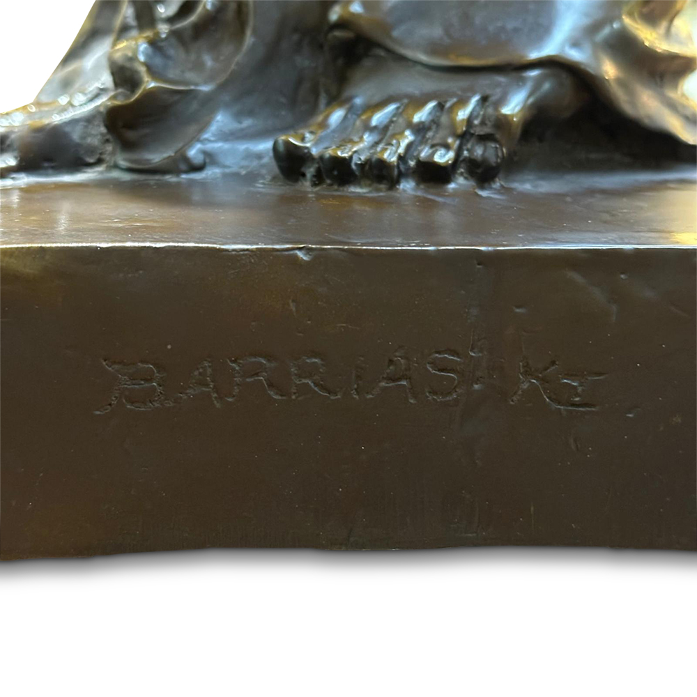 Grand bronze figure by Louis Barrias Nature Revelaing Herself to Science c.1900