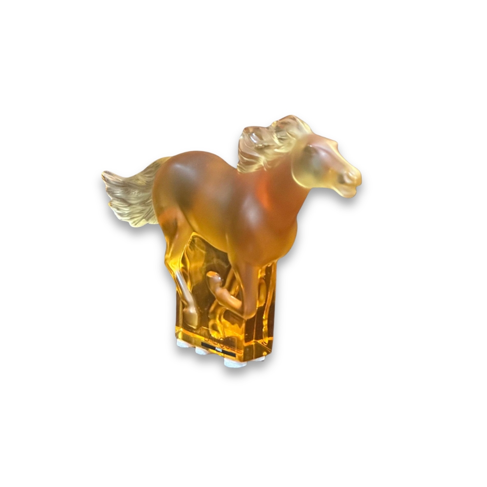 Lalique Kazak horse amber