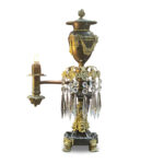 Regency Argand bronze whale oil lamp c.1830