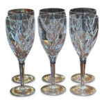 Set 6 Waterford crystal red wine glasses by John Rocha