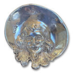Sterling silver pin dish of King Charles 1st by Sampson Mordan c.1904