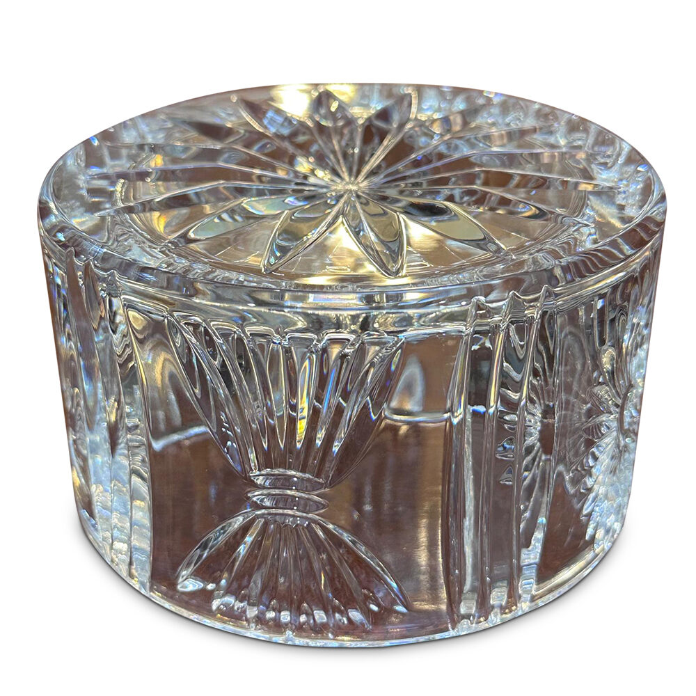 Waterford crystal wine bottle coaster base