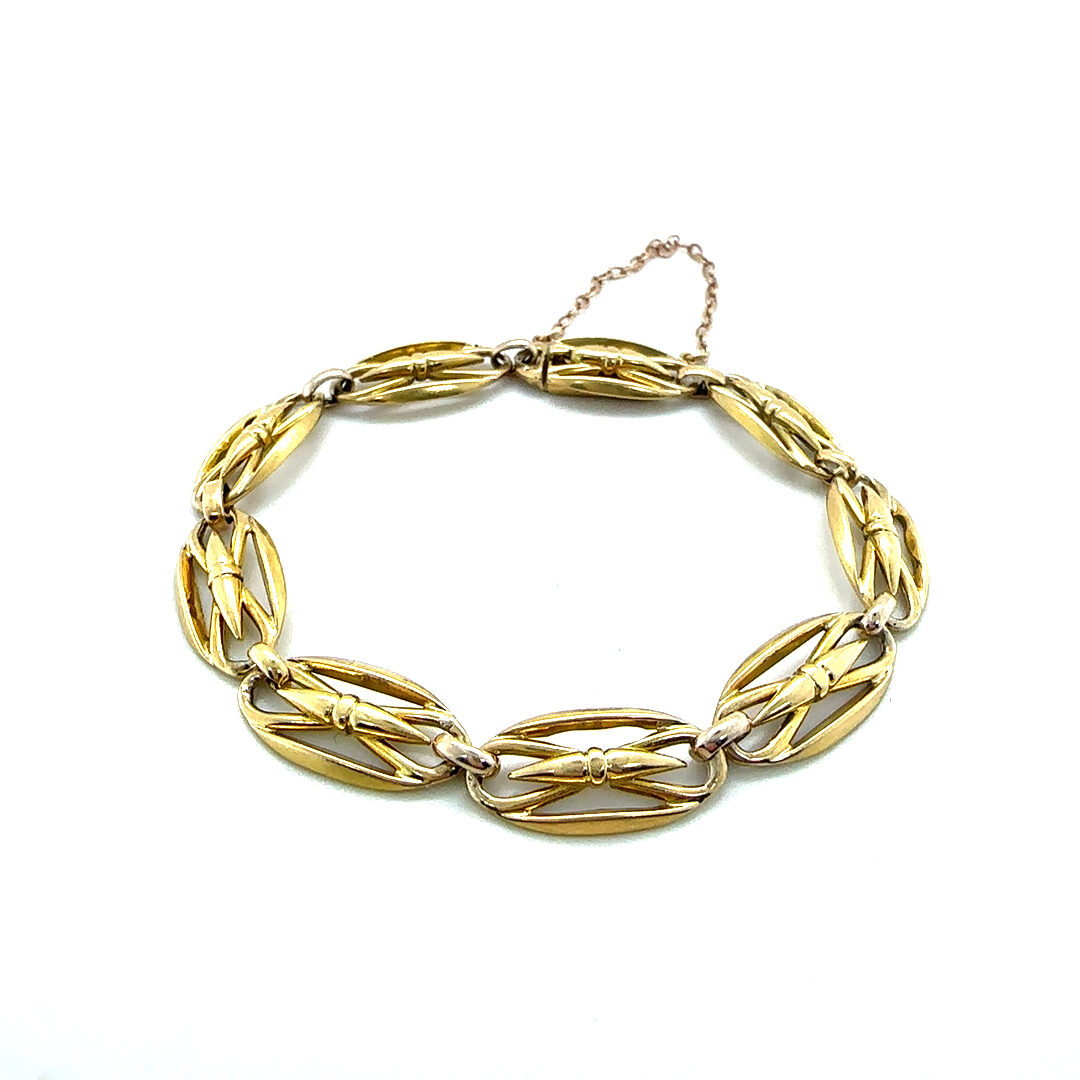 Beautiful antique 18ct yellow gold bracelet c.1900