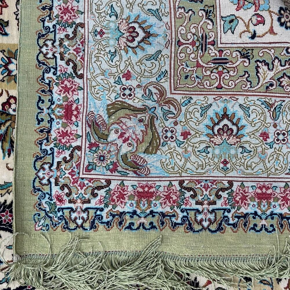 Qom Arjian Persian Carpet Silk 130 x 201cm