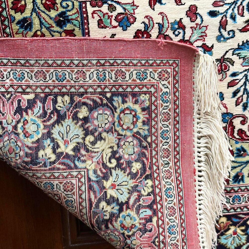 Silk Persian Carpet wall hung 103 x 151cm